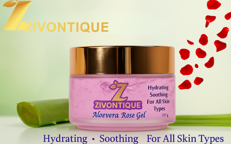 Nature’s Touch in Zivontique Rose Aloe Vera Gel